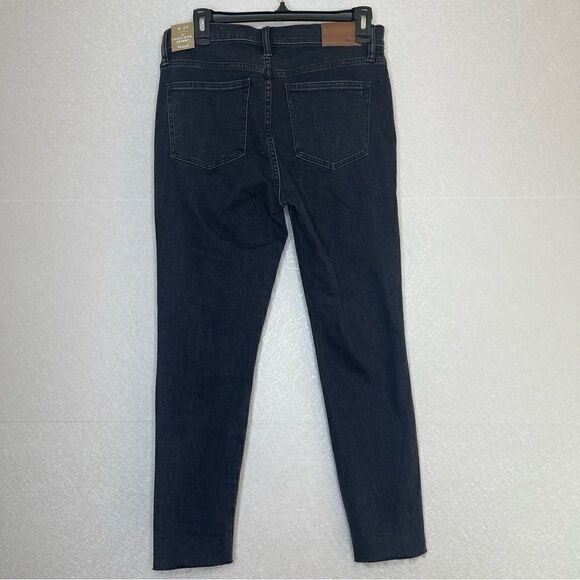MADEWELL High Rise 9” Skinny Jeans Raw Hem Charcoal 29 - Picture 7 of 9